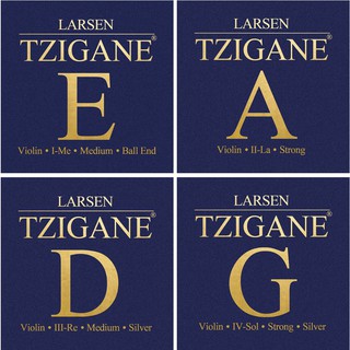 Larsen Tzigane Violin Strings 4/4 Full Set (Ball/Loop End)