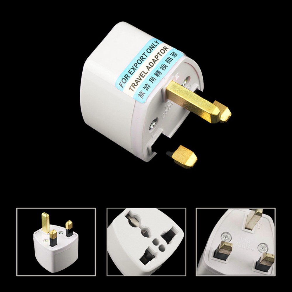 Electrical 3 Pin Plug Adapter Us Eu Au To Uk Hk Socket Converter Ac Power Shopee Singapore