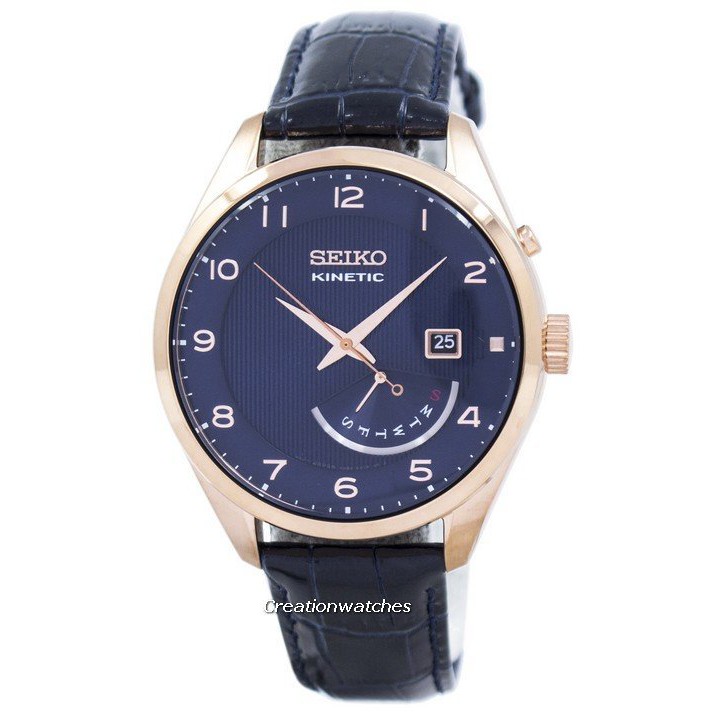 seiko kinetic rose gold