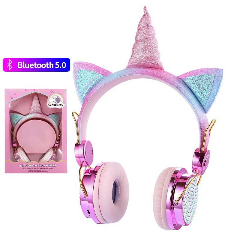 wireless bluetooth headphones pink