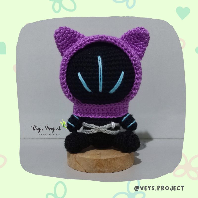 Omen Knitting Doll with Cat Ear Valorant Amigurumi Valorant Shopee