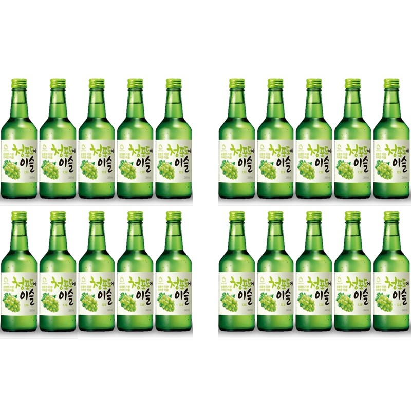 JINRO Soju Green Grape Chamisul 360ml 20 bottles [Korea] Shopee Singapore