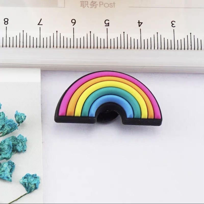 Crocs Charms Jibbitz Rainbow Oversized Light Up LED Authentic