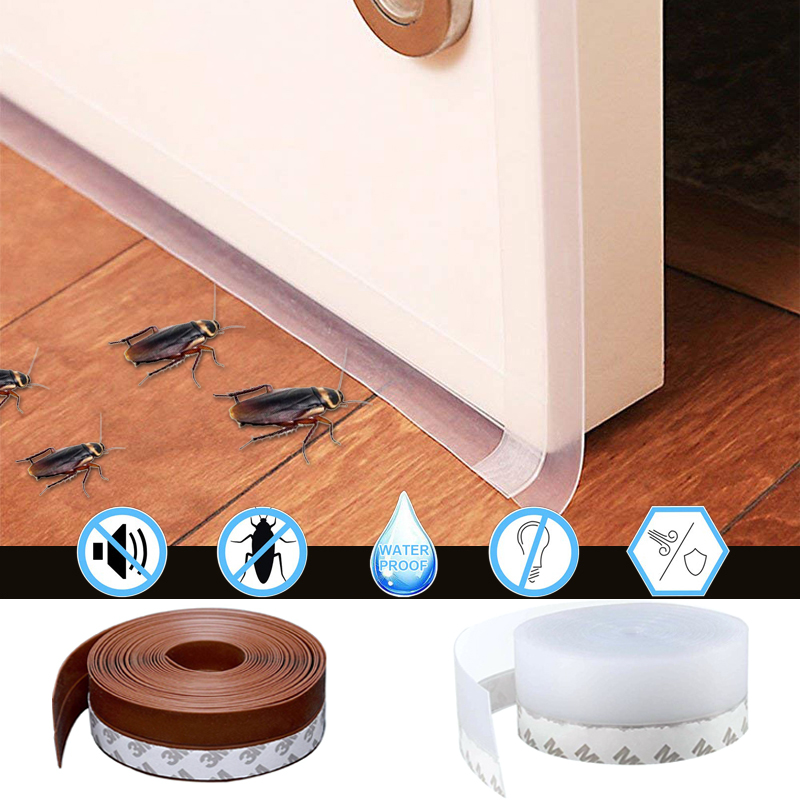 1M Door Window Seal Strip Silicone Adhesive Sealing Sticker Insect Cockroach Proof Gap Tape