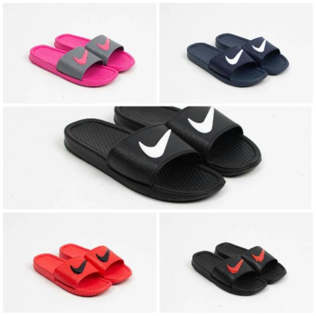nike slides colorful
