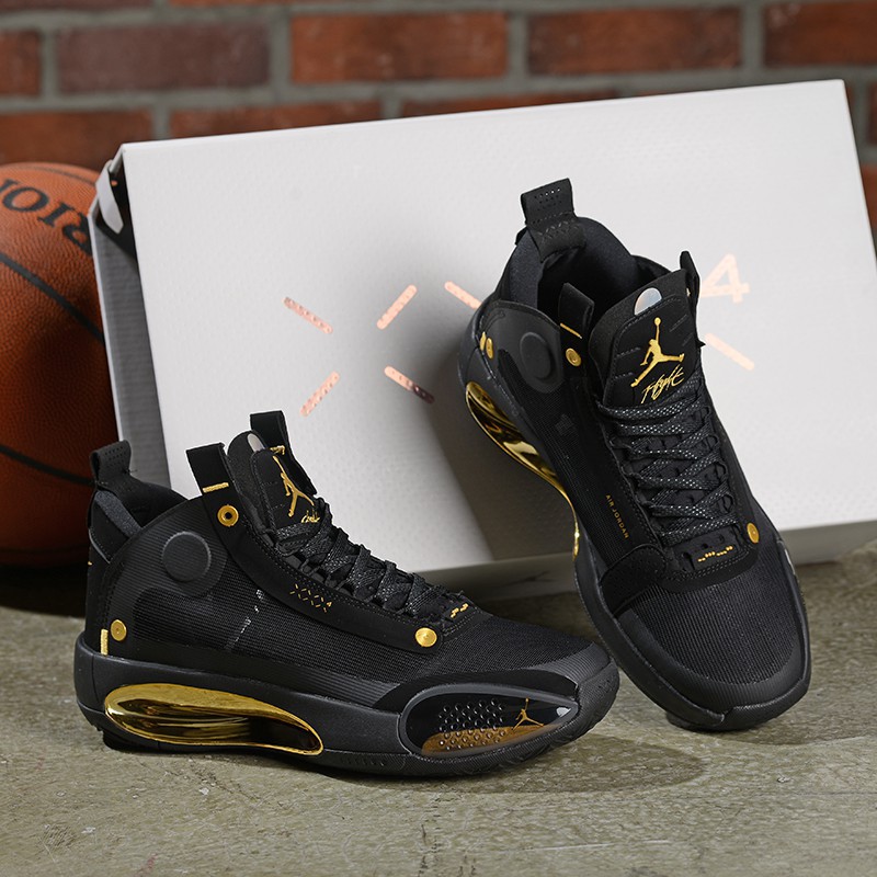 Jordan 34 Black Gold Promotions