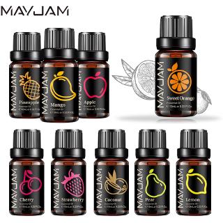 MAYJAM Fruit Fragrance Oil 10ML Diffuser Aroma Essential Oil Apple Strawberry Mango Pineapple Watermelon Coconut for Candle Making