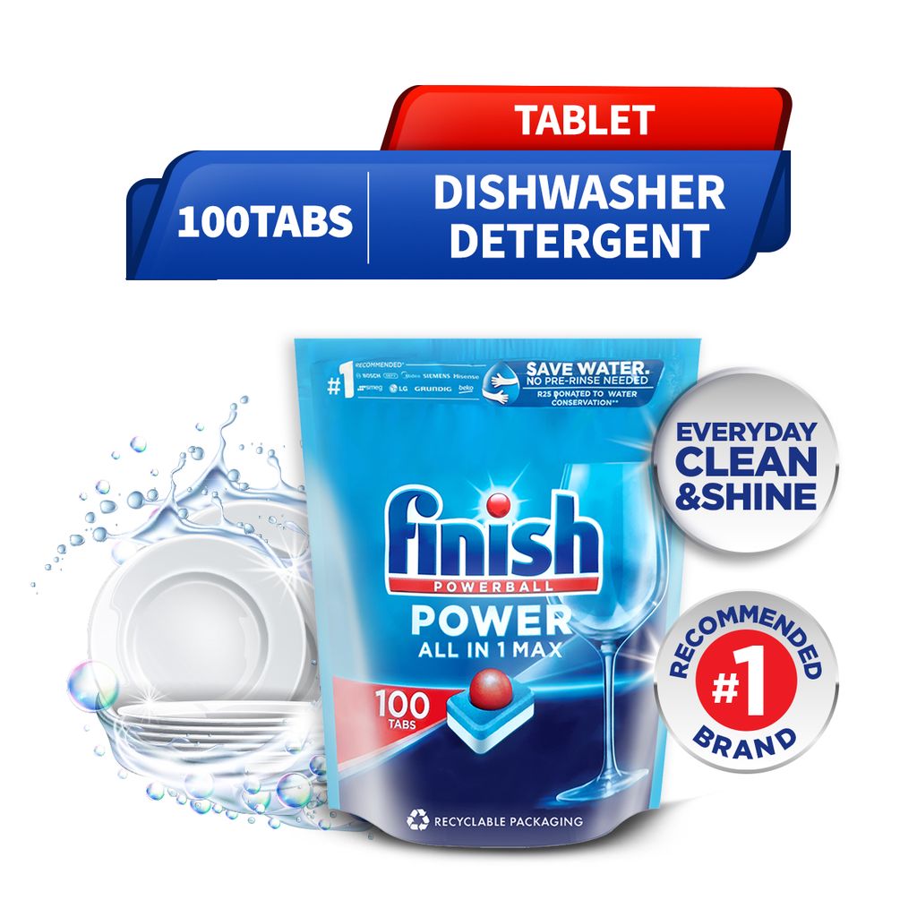 Finish Power All In One Max Dishwasher Tablet 100 Tabs No