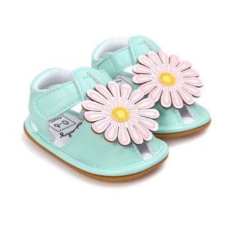 2022 New girl sun flower summer sandals baby shoes soft bottom rubber soles #2