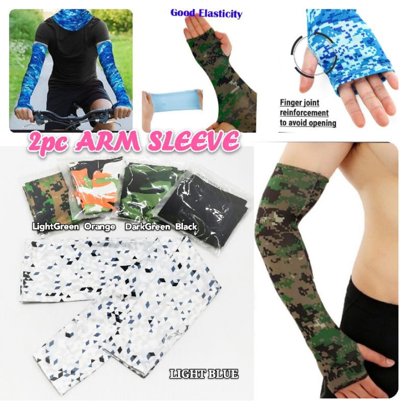 Unisex Uv Protect Arm Sleeves Hand Socks Motor Sarung Lengan Perlindungan Motorcycle Motosikal Bike Arm Sleeve Cover Shopee Singapore