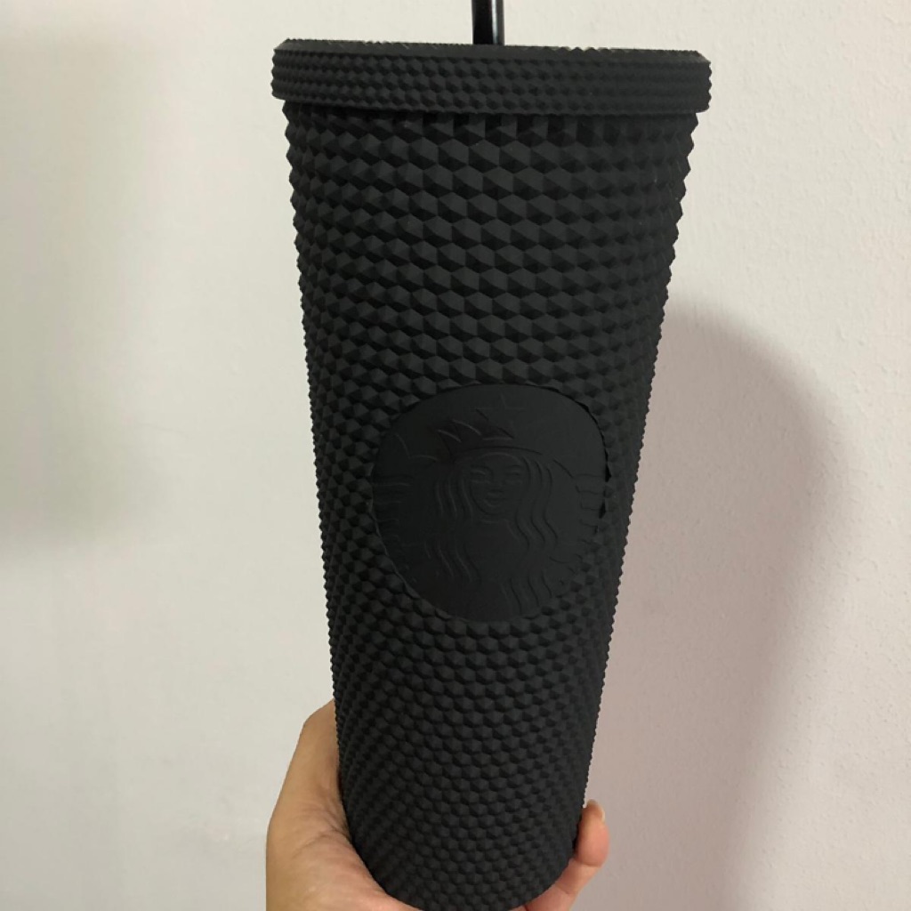 starbucks black studded tumbler