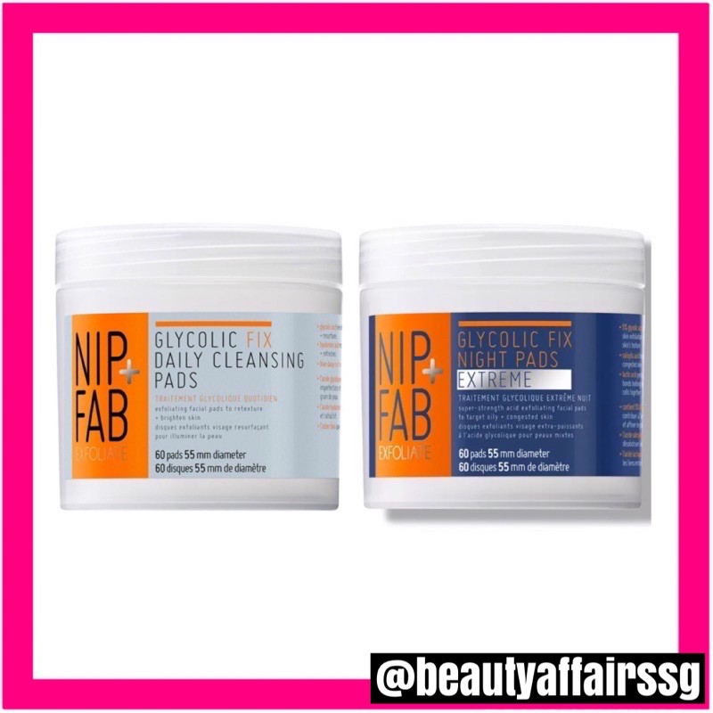 glycolic cleansing pads