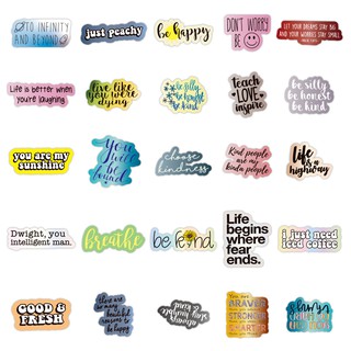 50pcs Motivational Quote Sticker for Water Bottle Waterproof Vinyl Inspirational Sticker Encouragement Sticker Laptop Sticker #5