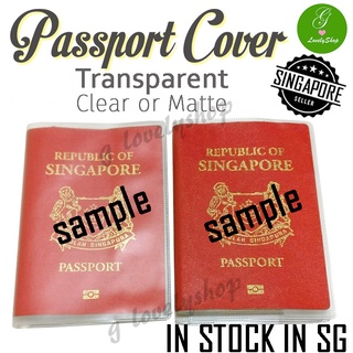 SINGAPORE INSTOCK Passport Cover with 2 additional slots [Basic Transparent Clear or Matte]