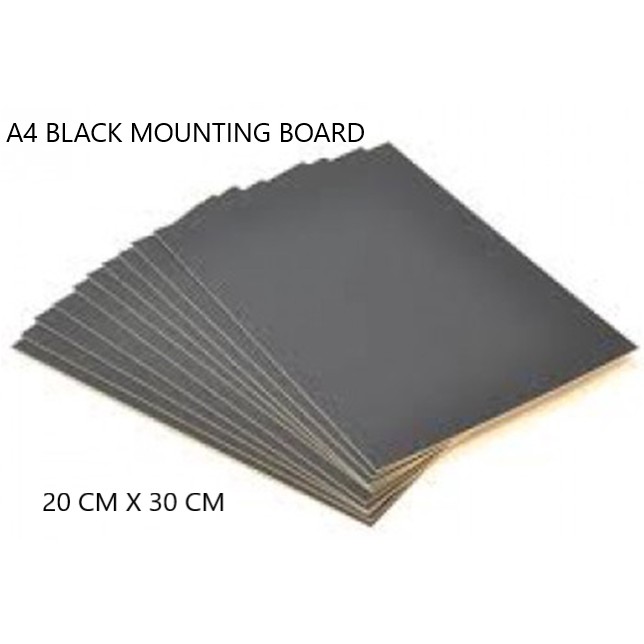 Black Mounting Board Kad Keras A4 A3 Shopee Singapore