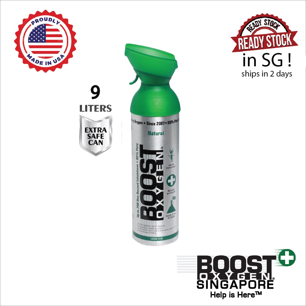 Boost Oxygen Large 10L (Natural) USA Oxygen canisters oxygen bottles o2
