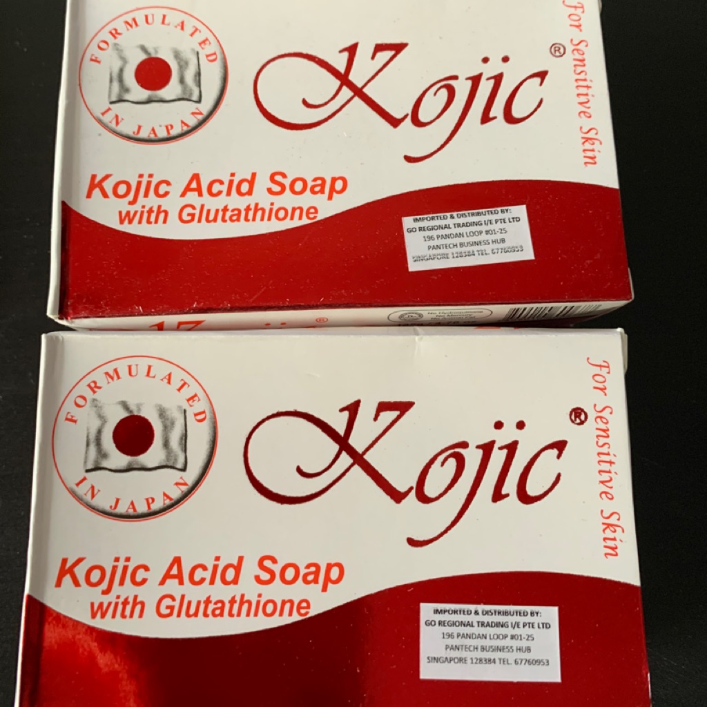 Kojic Soap with Glutathione for Sensitive Skin 135g x 2 soap Shopee