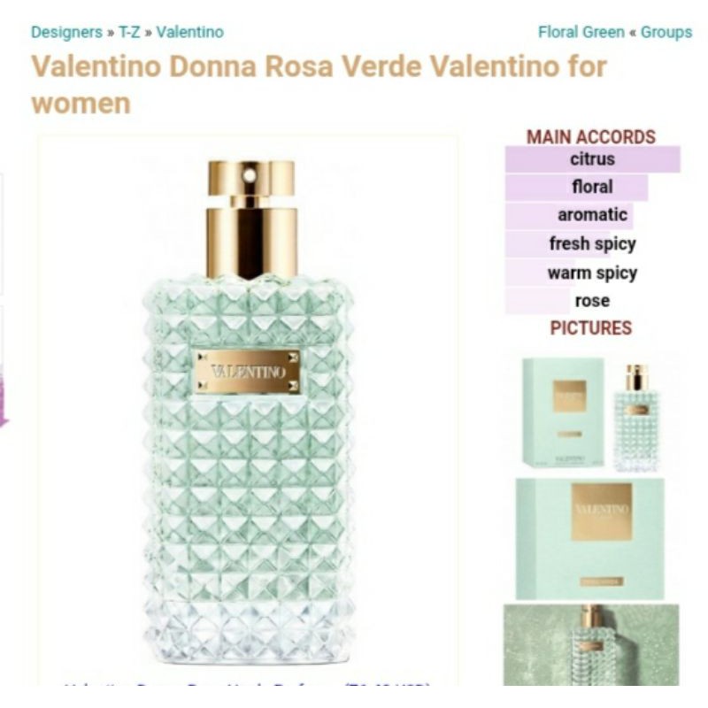 valentino rosa verde 50ml