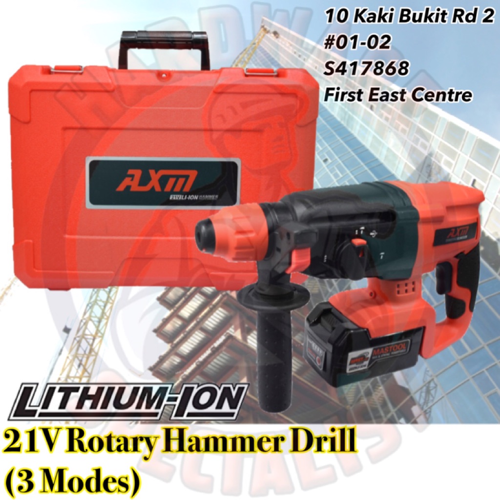 Axm 21v Cordless Rotary Hammer Drill