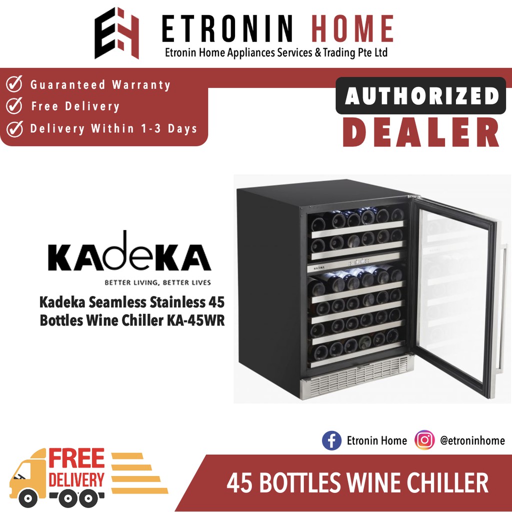 Kadeka Wine Chiller (45 Bottles) KA45WR Shopee Singapore