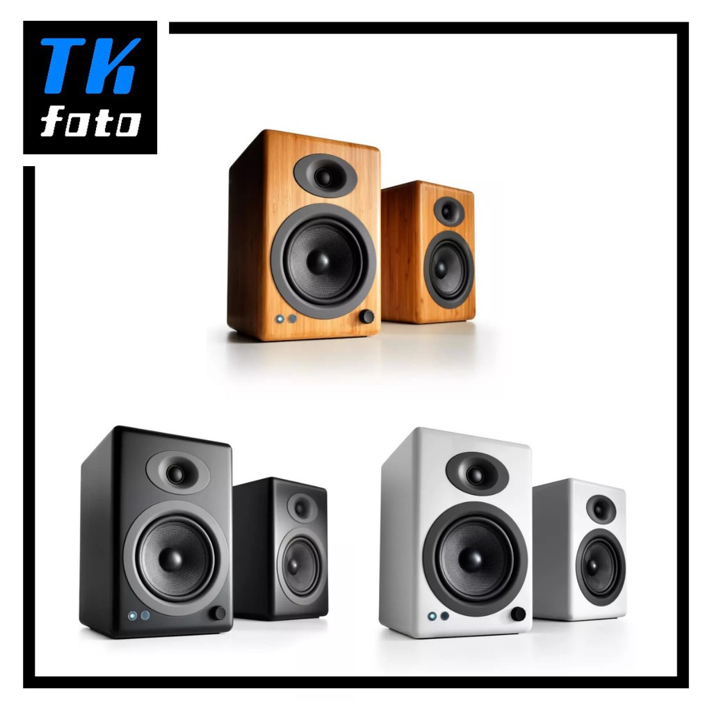 Audioengine A5+ Wireless Home Music System Bluetooth Bookshelf Speakers ...