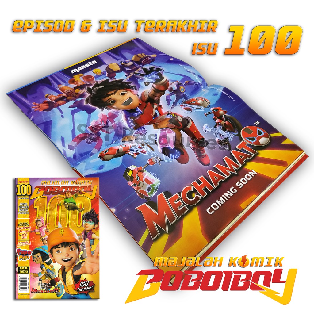 Shop Malaysia Magazine Of Boboiboy Isu Comics 81 The Best Isu 100 Shopee Singapore