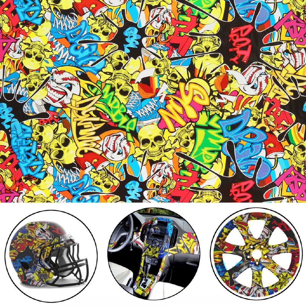 Water Transfer Printing Film Hydrographics Hydro Dipping Kit Pig recorder 0.5*2m 