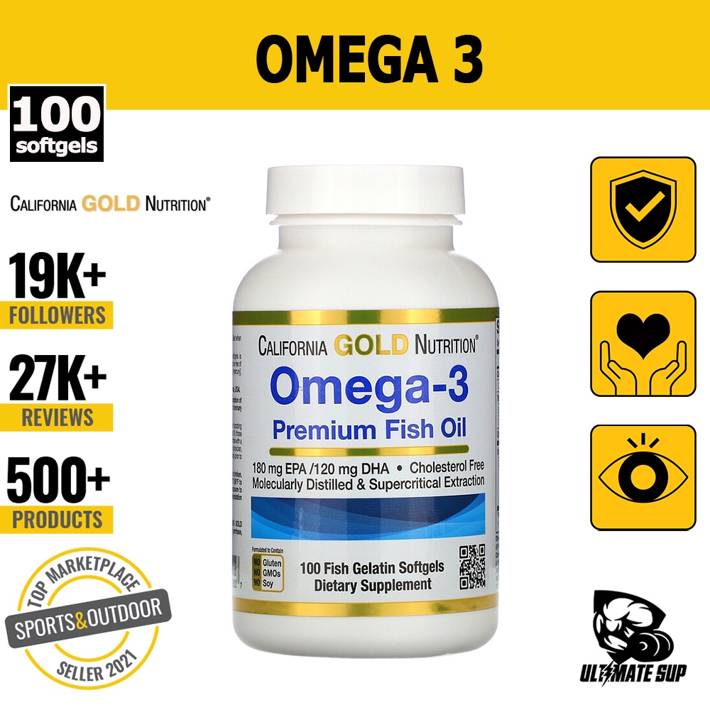 California Gold Nutrition, Omega-3, Premium Fish Oil, support Heart ...