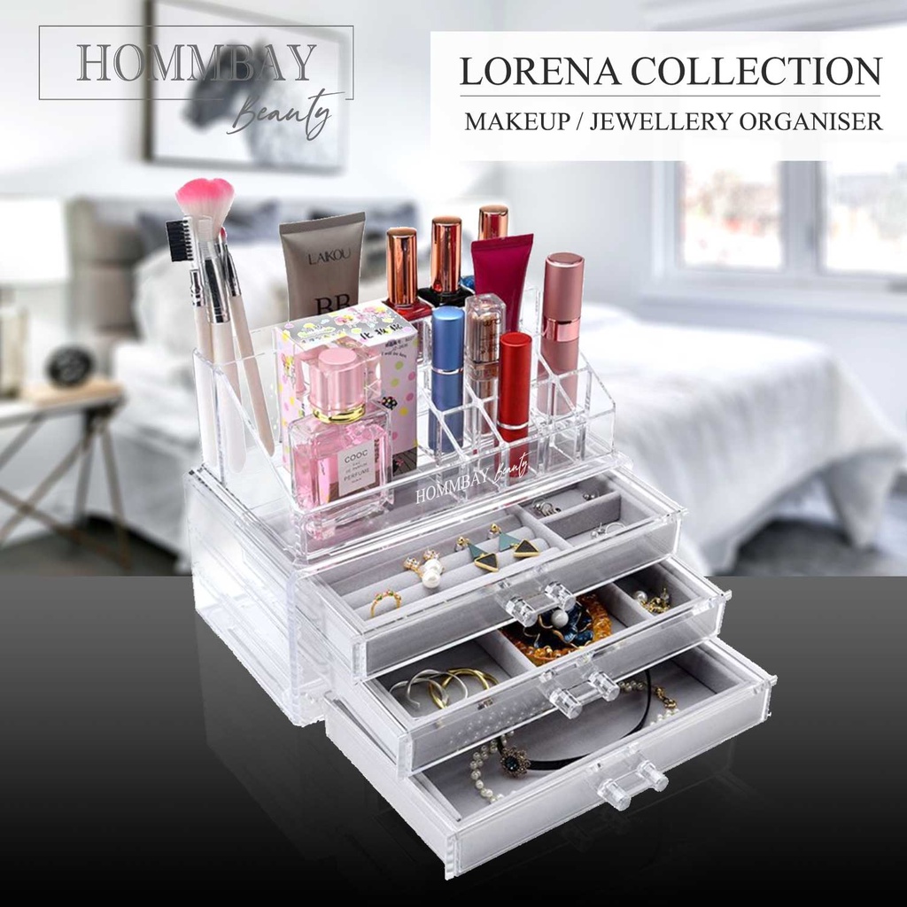 [HOMMBAY LIVING] Makeup Organizer Cosmetic Storage Box Jewellery