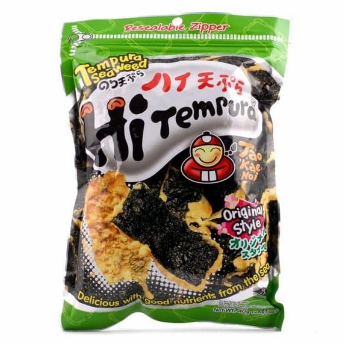 Snack Tao Kae Noi Hi Tempura Seaweed Original Contents 40 Grams Shopee Singapore