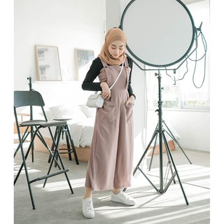 Bourgeois Overalls Basic Plain Muslim Fashion Women