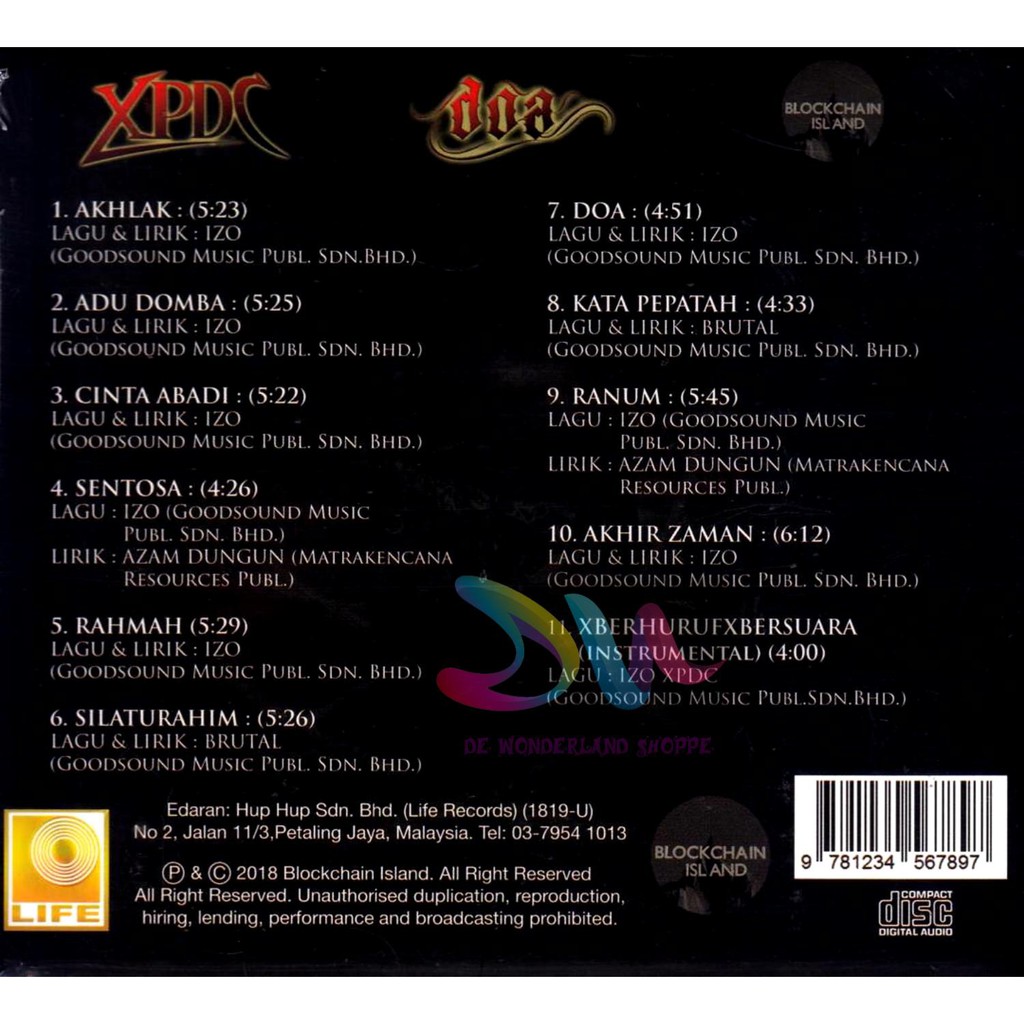 Xpdc Doa 2018 Album Cd Song Shopee Singapore
