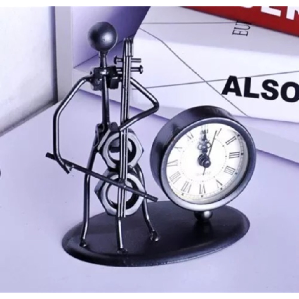 ★SG Ready Stock★Creative Clock with Hand Soldering Wrought Iron