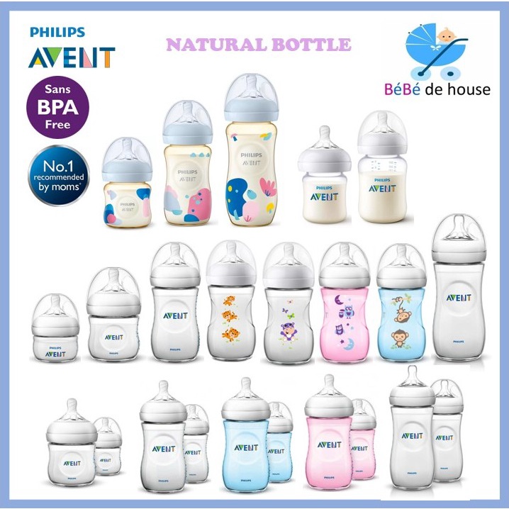 Avent Natural Pp Pa Ppsu 2oz 4oz 9oz 11oz Feeding Bottle Botol Susu Teat Nipple Shopee Singapore