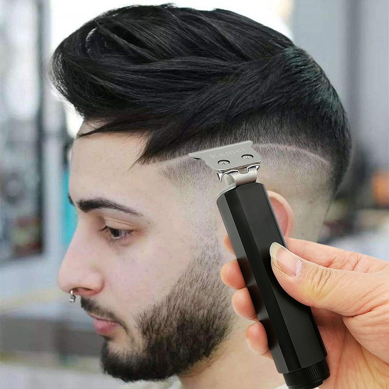 Kemei T Blade Skeleton Cordless Hair Trimmer D8 T9 0mm Carving Clipper Haircut Finish Machine Barber Shopee Singapore