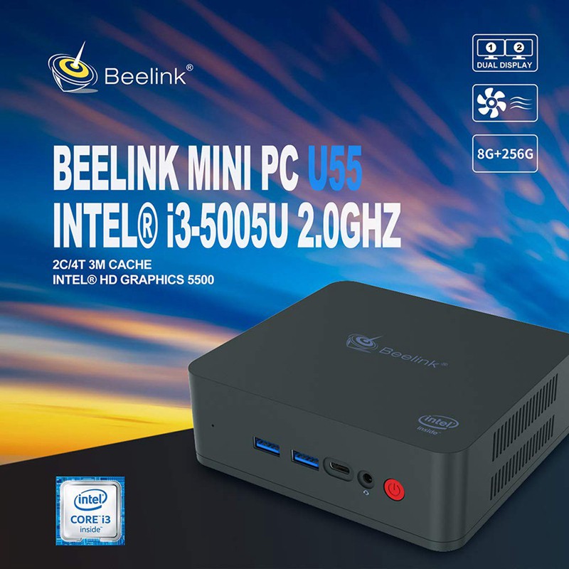 Beelink U55 Mini Pc Intel Core I3 5005u Processor Intel Hd Graphics 5500 Shopee Singapore