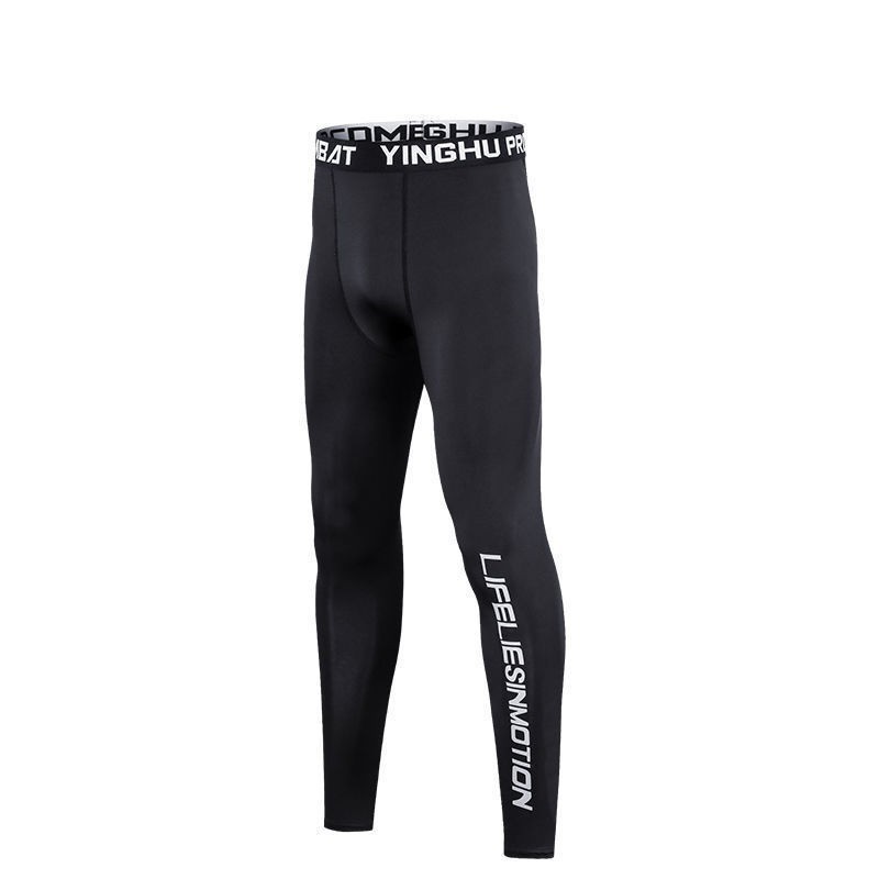 Exing Mens Sport Underpants 2 Pieces Compression Trousers Highly Elastic Polyester Moisture Dissipation 