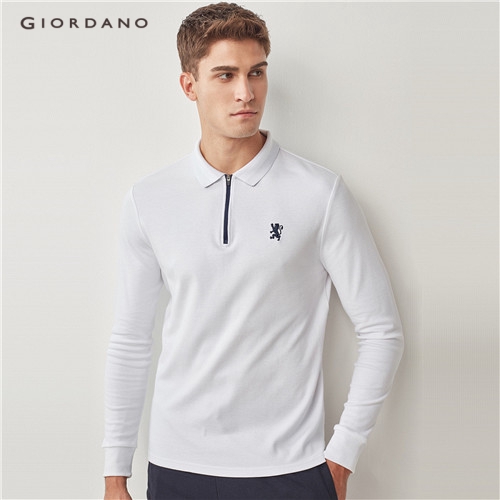 giordano long sleeve polo