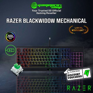 Razer Blackwidow Mechanical Gaming Keyboard (Green) - RZ03-02860100-R3M1 (2Y)