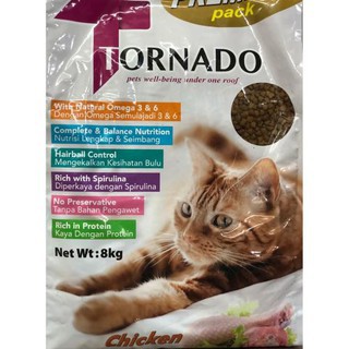 Tornado Cat Food Chicken 8kg Shopee Singapore