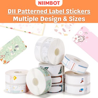 Niimbot D11 Wireless Bluetooth Portable Thermal Printer Label Sticker Price Tag (Patterned)