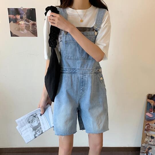 loose denim jumpsuit