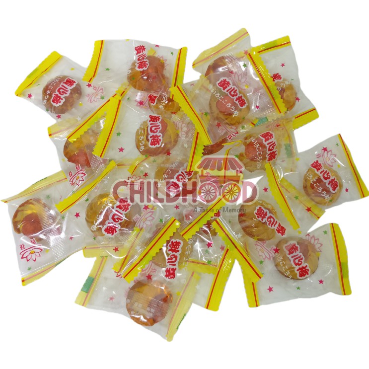 Shop Malaysia Childhood Snack Red Plum Candy Sour Plum Candy Gula Asam Boi Halal 10pcs Pack 黃心梅糖 Shopee Singapore