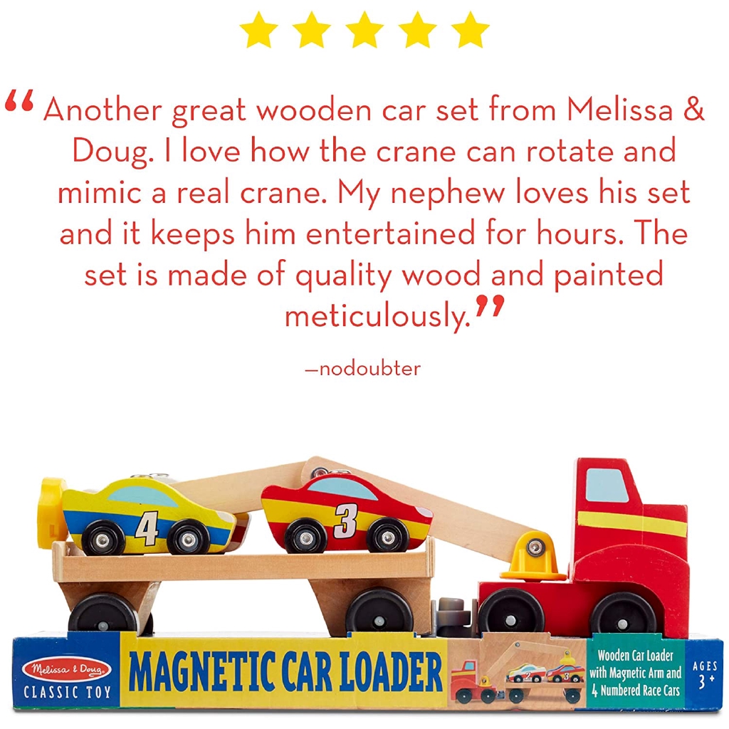 melissa & doug magnetic car loader