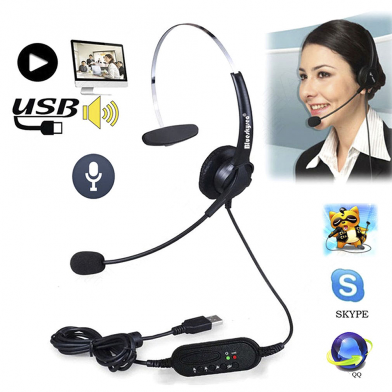 headset for computer with mic