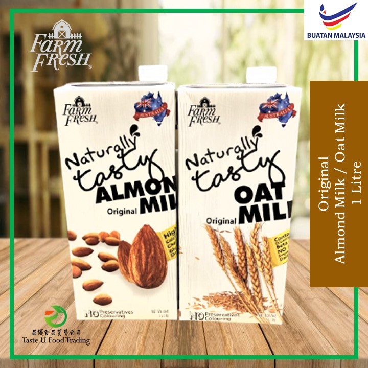 Farm Fresh Uht Original Almond Milk Oat Milk 1l Shopee Singapore