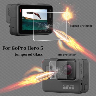 Tempered Glass Screen Film Portector Set For GoPro Hero 5 6 7 Camera lg