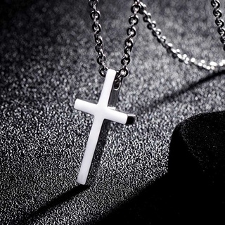 Image of thu nhỏ Bbyter Titanium Steel Cross Pendant Necklace for Men Women Minimalist Jewelry Male Female Prayer Necklaces #4
