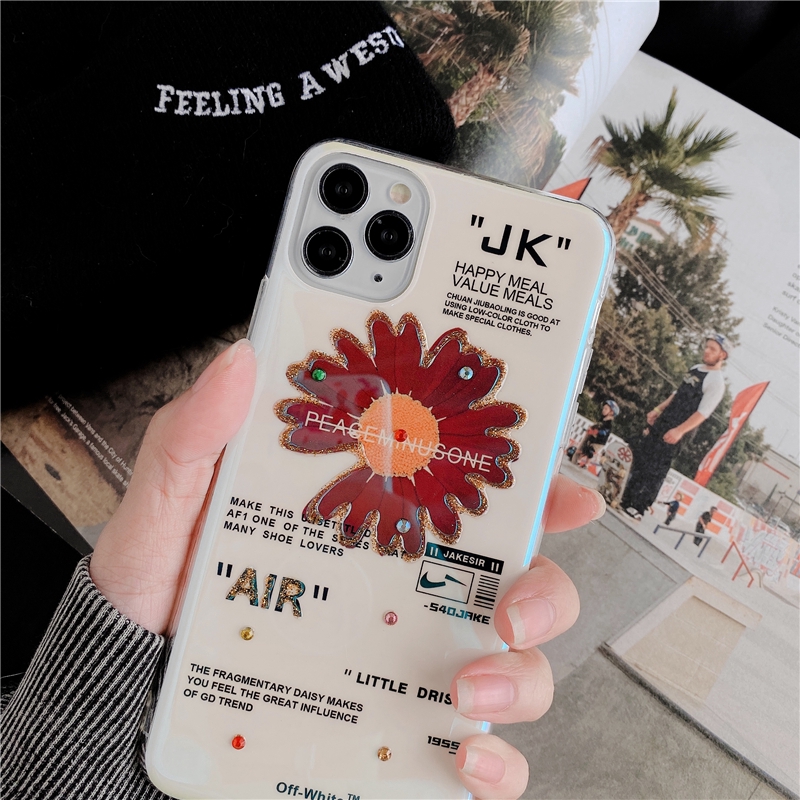 Color Diamond Gd Flower Iphone 11 For 11 Promax Apple X/8 ...
