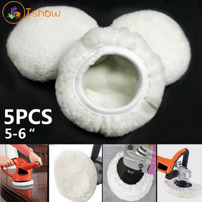 5pcs Polishing Buffer Pads Set Soft Wool For 56 Car Polisher